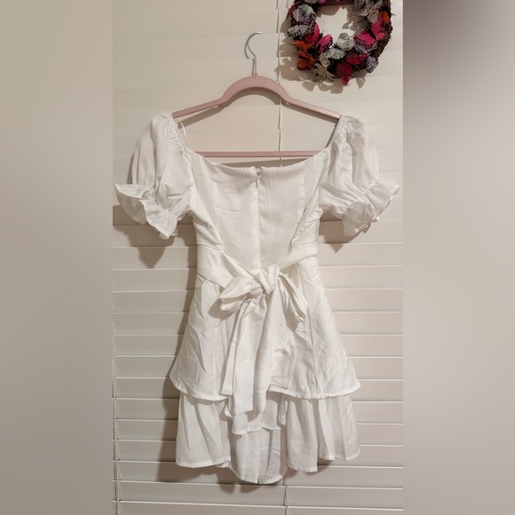 Gena Satin Tie Back Romper - Picture 2 of 11